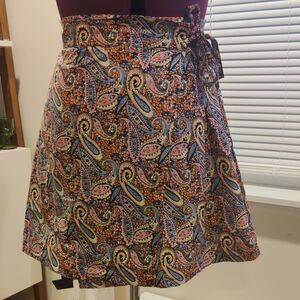 Colorful Paisley Mini Skirt